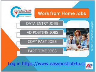 Earn money online by doing data entry, ad posting work