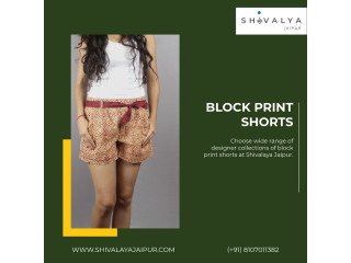 Block Print Shorts